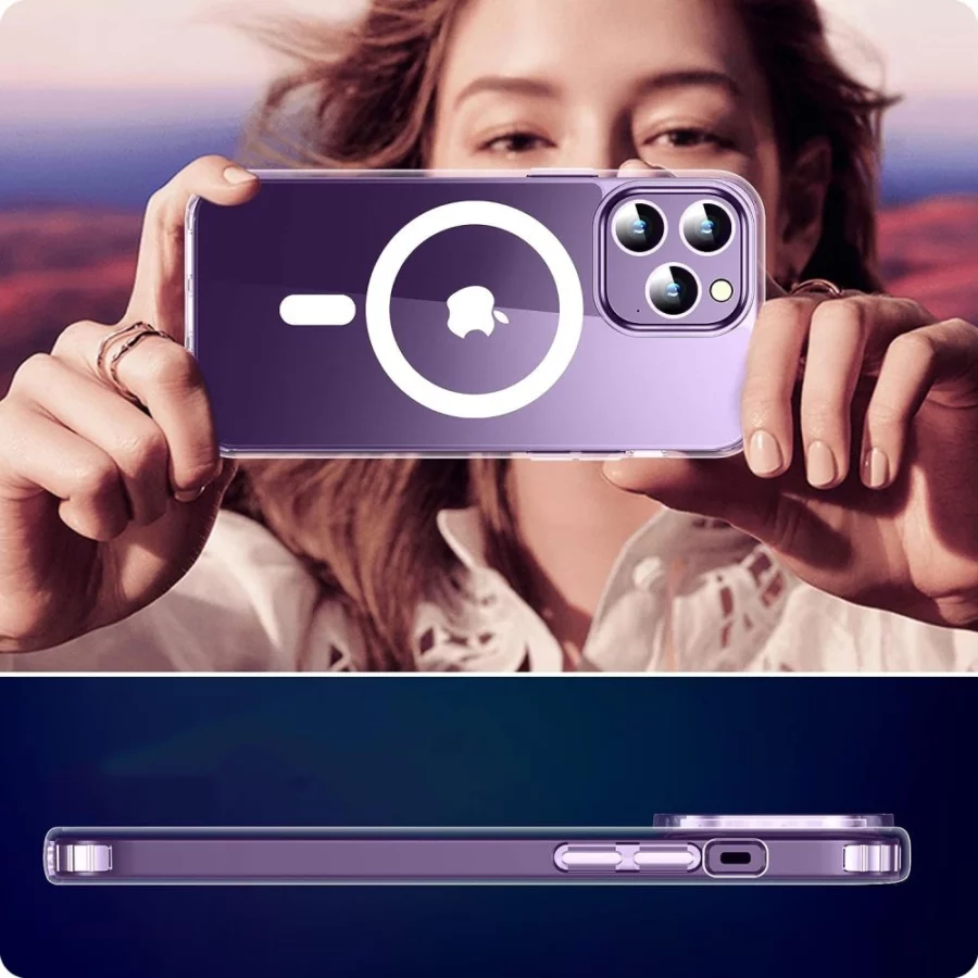 Etui Tech-Protect FlexAir Hybrid MagSafe na iPhone 15 - przezroczyste