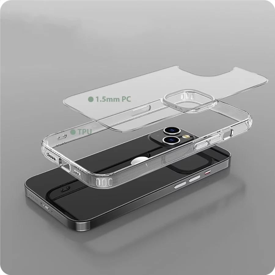 Etui Tech-Protect FlexAir Hybrid na iPhone 15 - przezroczyste