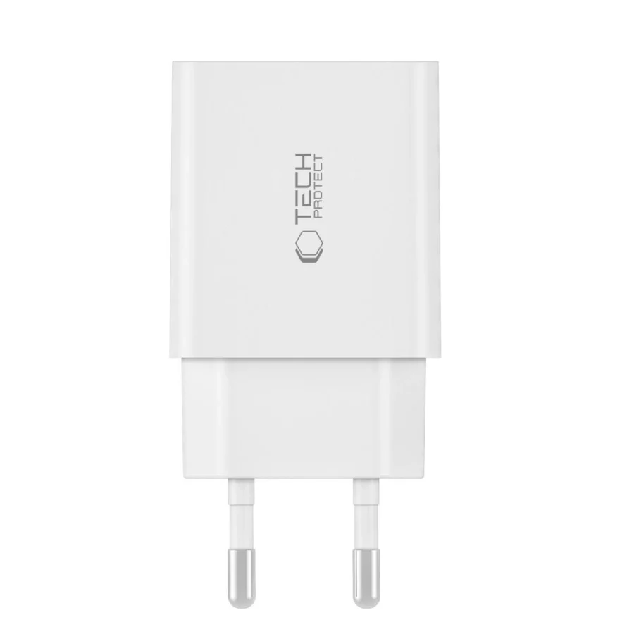 Ładowarka Tech-Protect C35W sieciowa 2x USB-C PD 35W - biała
