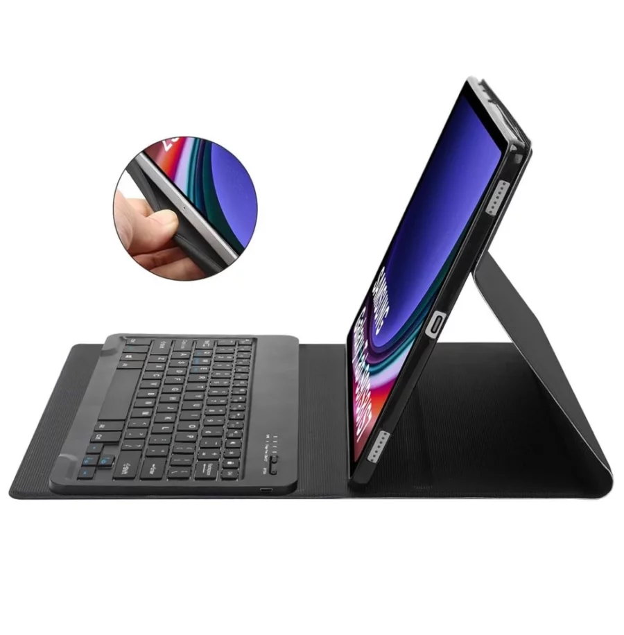 Etui Tech-Protect SC Pen + Keyboard z klawiaturą na Samsung Galaxy Tab S9 FE 10.9" X510 / X516B - czarne