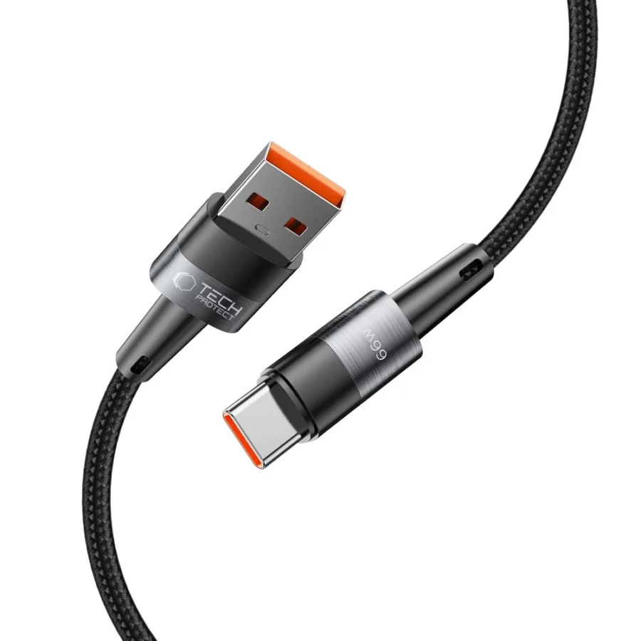 Kabel Tech-Protect UltraBoost USB-C / USB-A 66W 6A 0.5m - szary