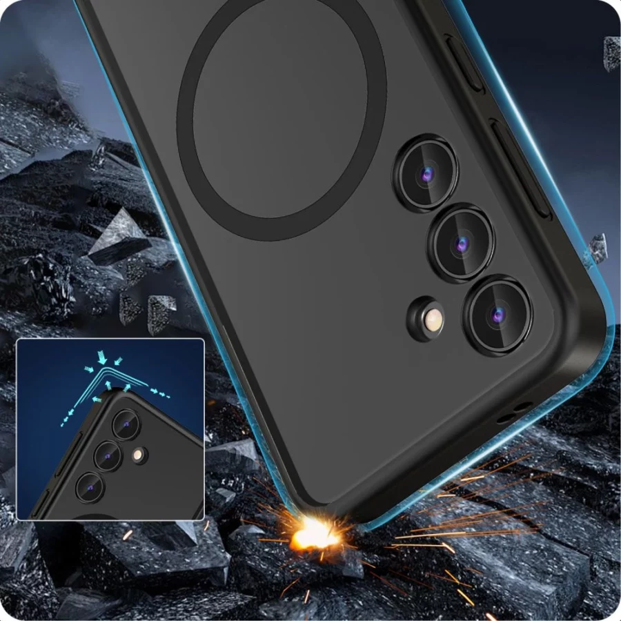 Etui Tech-Protect MagMat MagSafe na Samsung Galaxy S24 - czarny mat