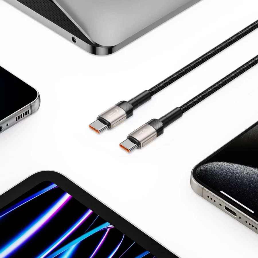 Kabel Tech-Protect UltraBoost Evo USB-C / USB-C PD 100W 5A 2m - tytanowy