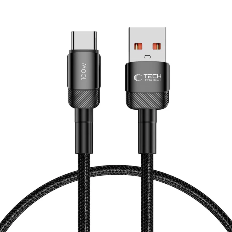 Kabel Tech-Protect UltraBoost Evo USB-C / USB-A 100W 5A 0.5m - czarny