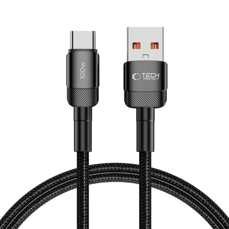 Kabel Tech-Protect UltraBoost Evo USB-C / USB-A 100W 5A 1m - czarny