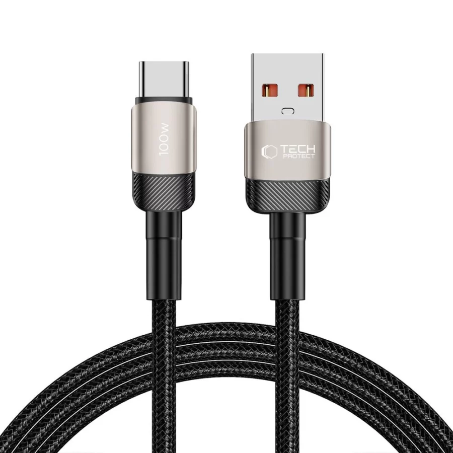 Kabel Tech-Protect UltraBoost Evo USB-C / USB-A 100W 5A 2m - tytanowy