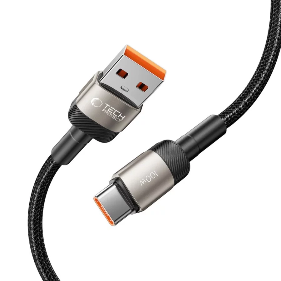 Kabel Tech-Protect UltraBoost Evo USB-C / USB-A 100W 5A 1m - tytanowy