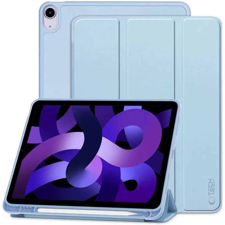 Etui Tech-Protect SmartCase Pen na iPad Air 10.9” (2020/2022) / 11” (2024/2025/2026) - błękitne