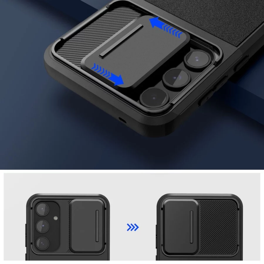 Etui Tech-Protect Velar Cam+ na Samsung Galaxy A55 5G - czarne