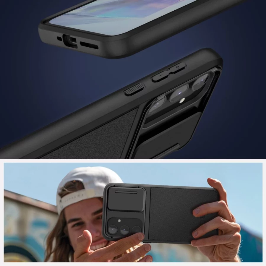 Etui Tech-Protect Velar Cam+ na Samsung Galaxy A55 5G - czarne