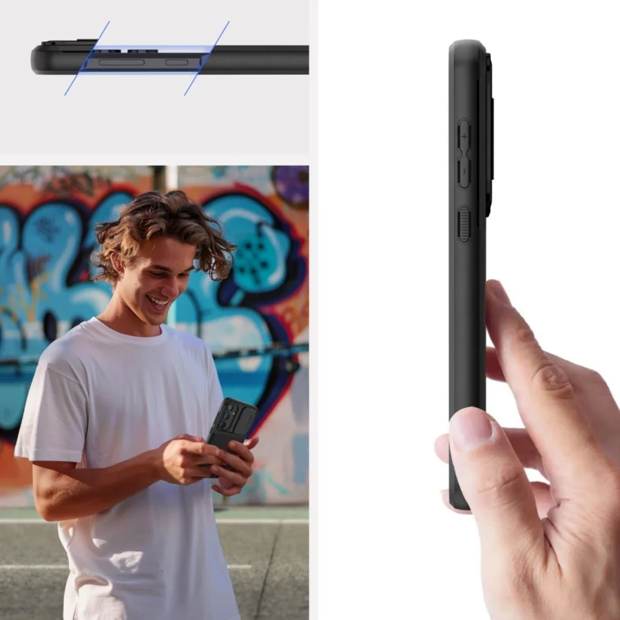 Etui Tech-Protect Velar Cam+ na Samsung Galaxy A55 5G - czarne