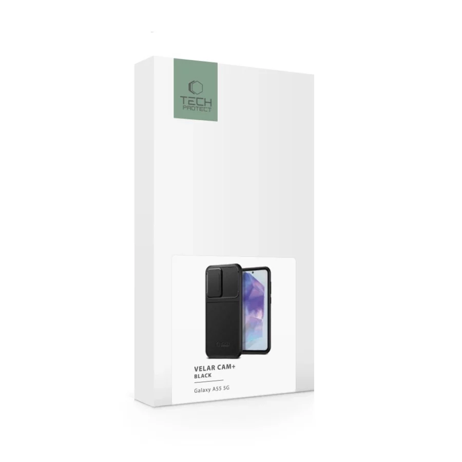 Etui Tech-Protect Velar Cam+ na Samsung Galaxy A55 5G - czarne