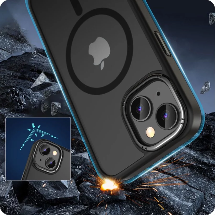 Etui Tech-Protect MagMat 2 MagSafe na iPhone 15 - czarny mat