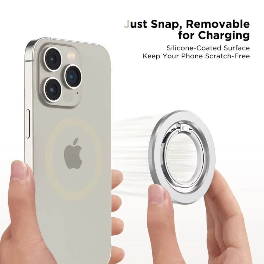 Uchwyt / ring Tech-Protect MMR300 magnetyczny z MagSafe - srebrny
