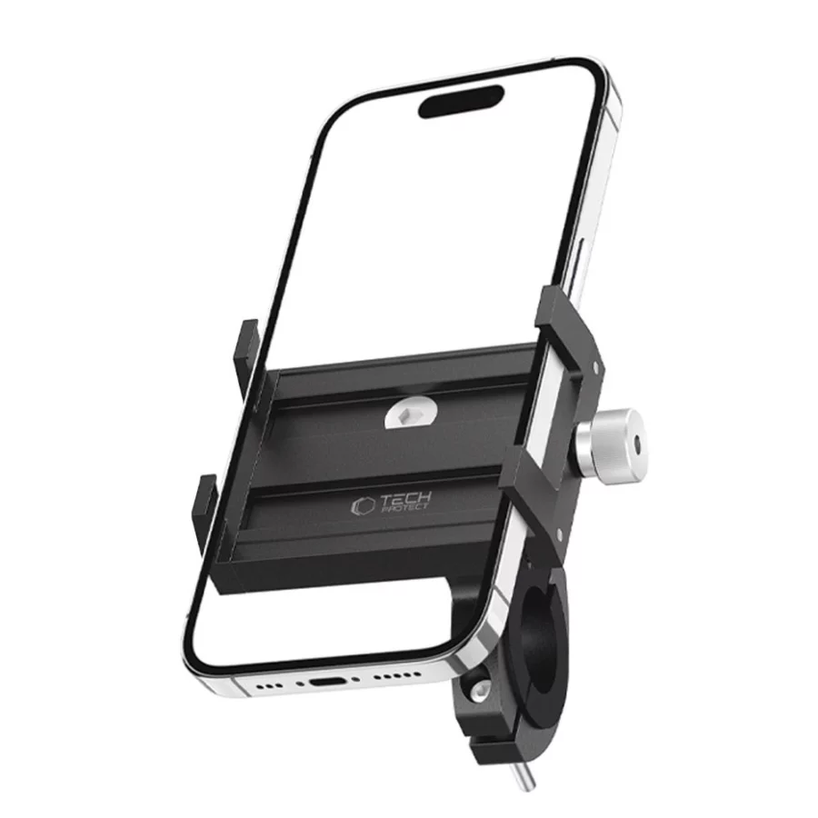 Uchwyt Tech-Protect V4 na telefon na kierownicę rowerową - czarny