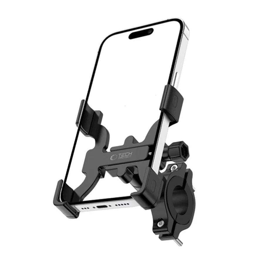 Uchwyt Tech-Protect V3 rowerowy na telefon na kierownicę - czarny