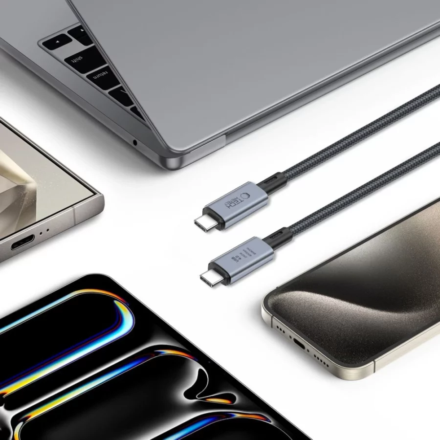 Kabel Tech-Protect UltraBoost Max USB-C 4.0 / USB-C 4.0 PD 240W 8K 40Gbps 2m - szary