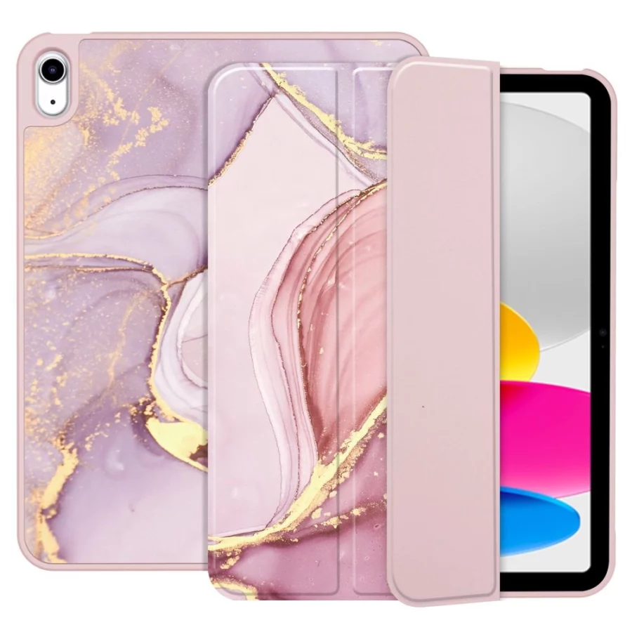 Etui Tech-Protect SC Pen na iPad 10.9" 2022 - różowy marmur