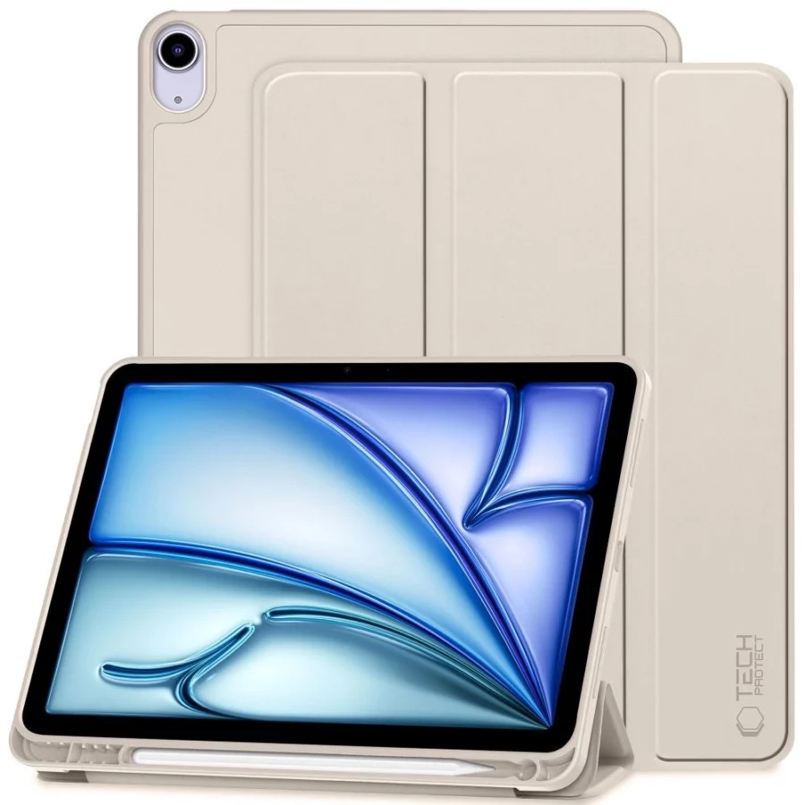 Etui Tech-Protect SmartCase na iPad Air 10.9" (2020/2022) / 11" (2024/2025/2026) - beżowe