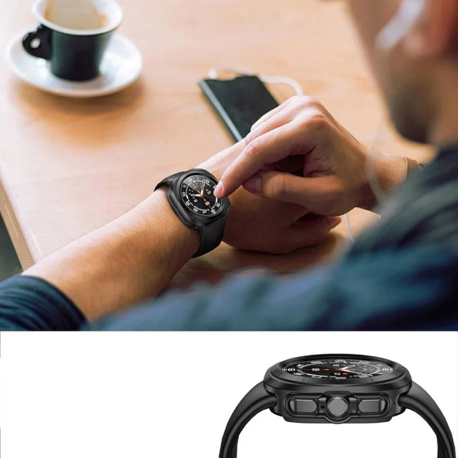 Etui Tech-Protect Defense360 na Samsung Galaxy Watch Ultra (47 mm) - czarne