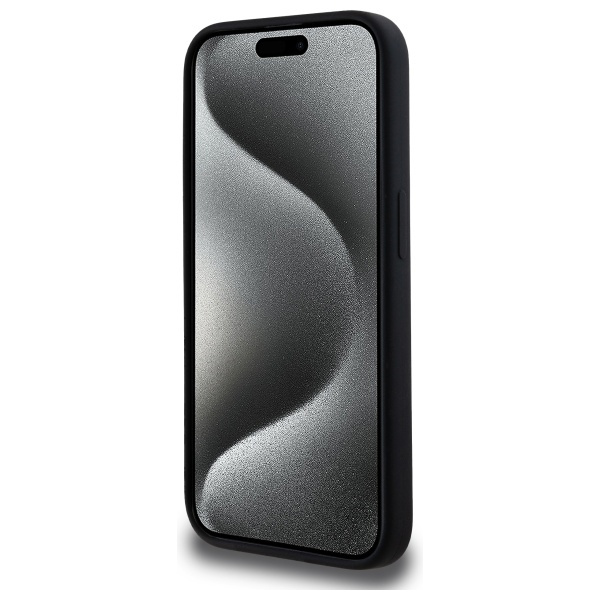 Karl Lagerfeld KLHMP15XSKHPPLK iPhone 15  Pro Max 6.7" czarny/black hardcase Silicone Karl Head Print MagSafe