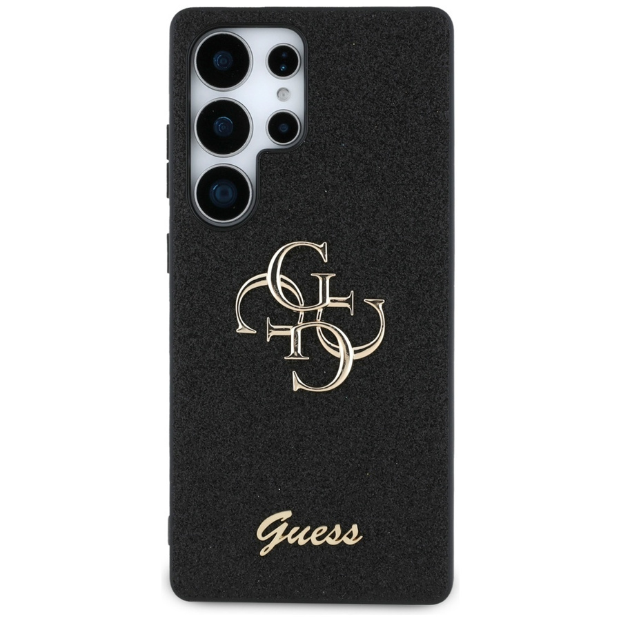 Etui Guess Fixed Glitter Big 4G Metal    Logo do Samsung Galaxy S25 Ultra czarny