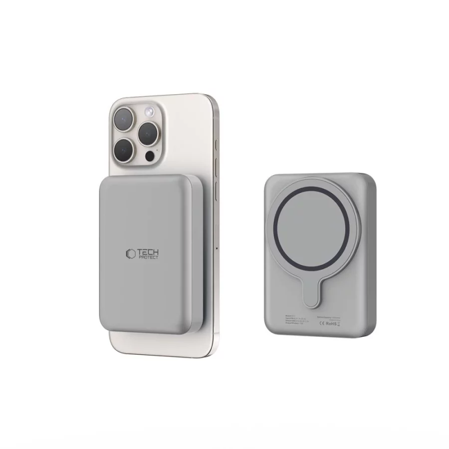 Powerbank Tech-Protect PB11 LifeMag MagSafe 10000 mAh - tytanowy