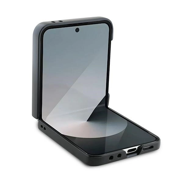 Etui BMW Carbon Blue Line na Samsung Galaxy Z Flip 6 - czarne