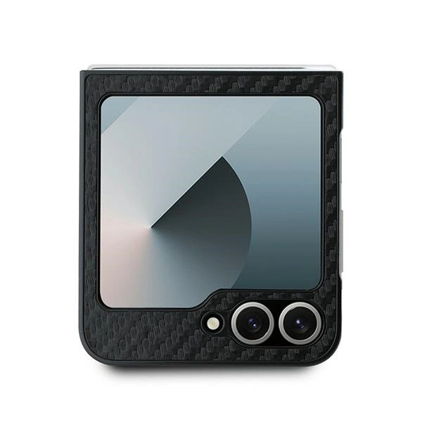 Etui BMW Carbon Tricolor na Samsung Galaxy Z Flip 6 - czarne