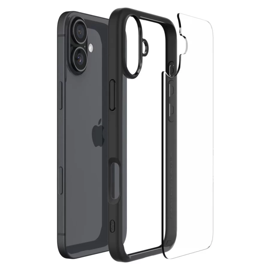 Etui Spigen Ultra Hybrid na iPhone 16 - czarny mat