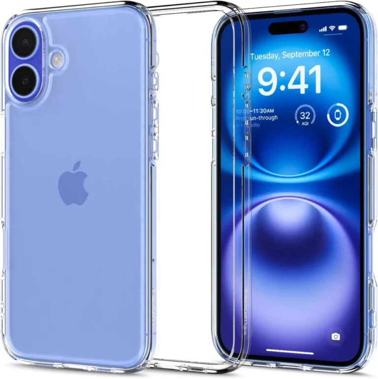 Etui Spigen Ultra Hybrid na iPhone 16 - przezroczyste