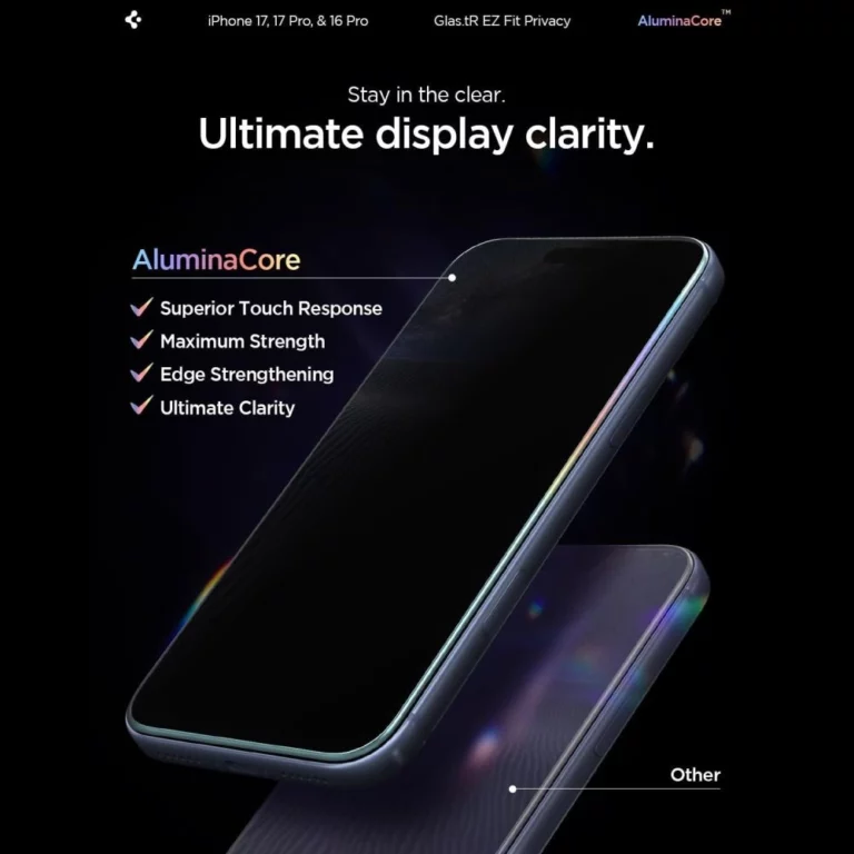 Szkło hartowane Spigen Glas.tR EZ Fit Privacy na iPhone 16 Pro / 17 / 17 Pro - 2 szt.