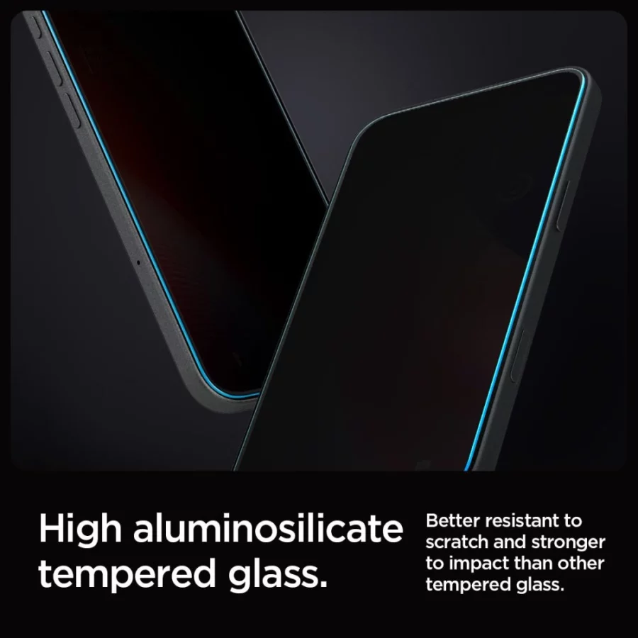 Szkło hartowane Spigen Glas.tR EZ Fit Privacy na iPhone 16 Pro / 17 / 17 Pro - 2 szt.