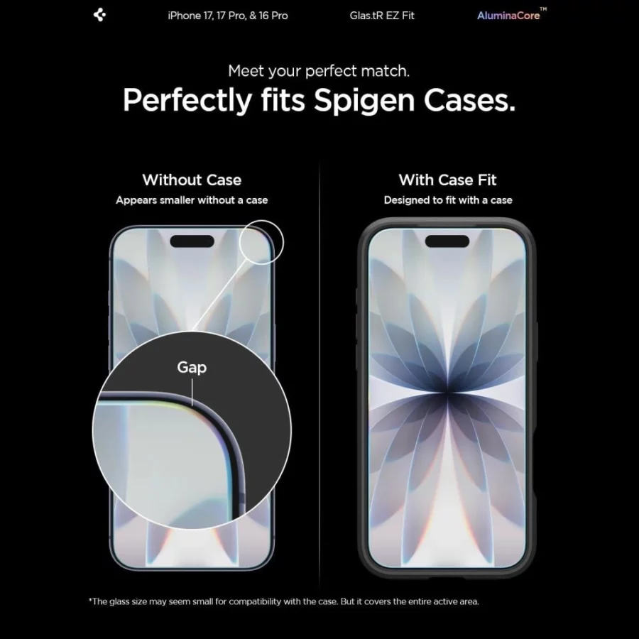 Szkło hartowane Spigen Glas.tR EZ Fit na iPhone 16 Pro / 17 / 17 Pro - 2 szt.
