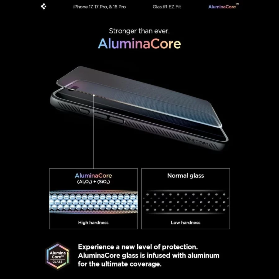 Szkło hartowane Spigen Glas.tR EZ Fit na iPhone 16 Pro / 17 / 17 Pro - 2 szt.