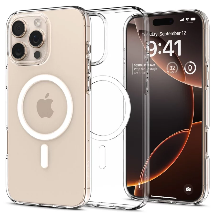 Etui Spigen Liquid Crystal Mag MagSafe na iPhone 16 Pro - przezroczyste