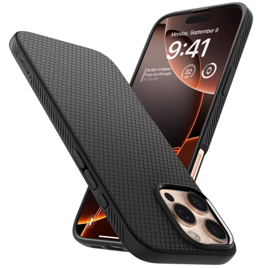Etui Spigen Liquid Air na iPhone 16 Pro - czarne
