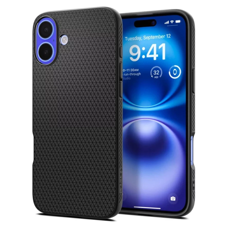 Etui Spigen Liquid Air na iPhone 16 Plus - czarne