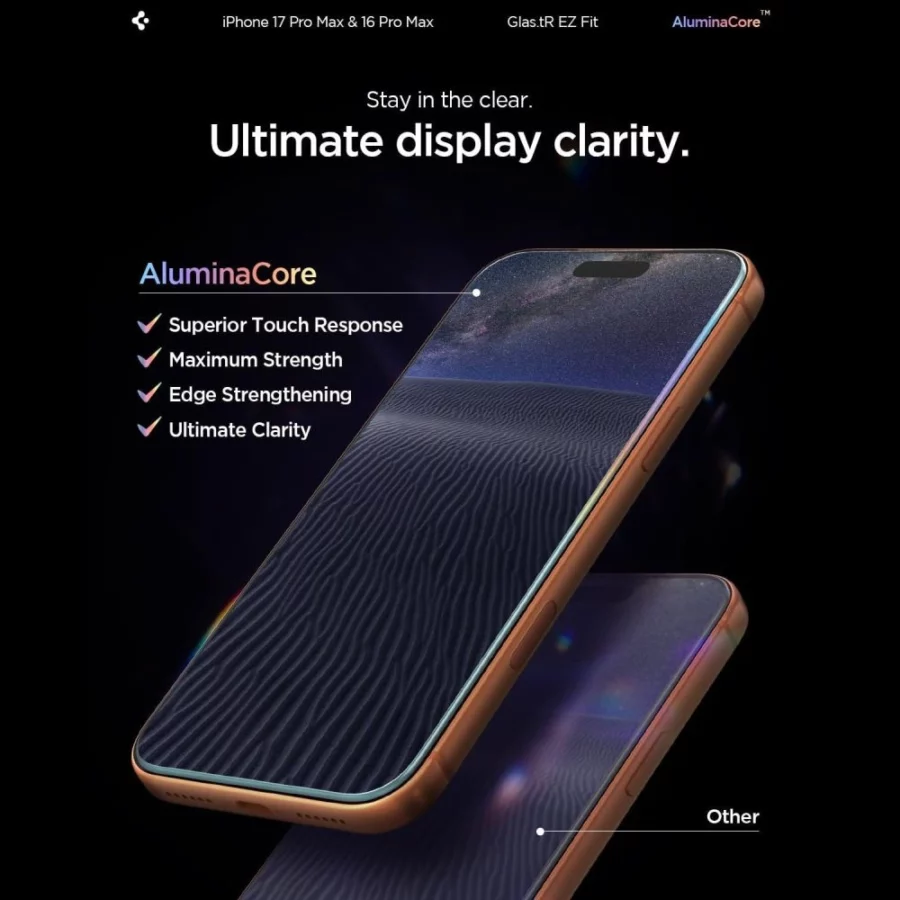 Szkło hartowane Spigen Glas.tR EZ Fit na iPhone 16 Pro Max / 17 Pro Max - 2 szt.