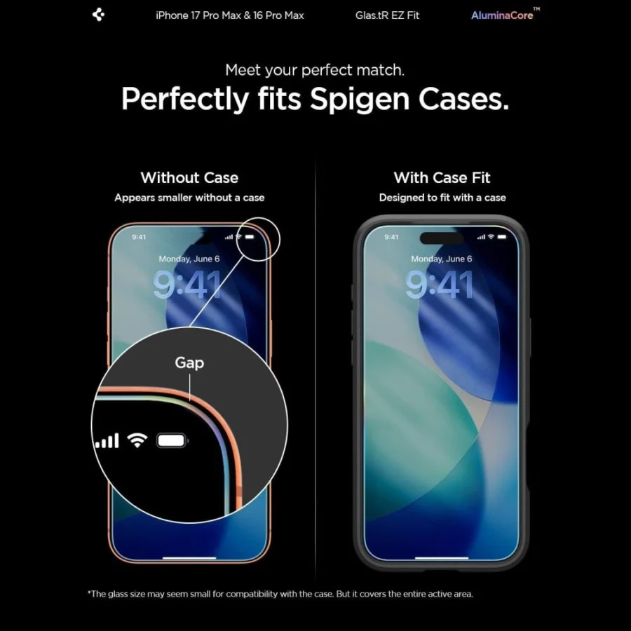 Szkło hartowane Spigen Glas.tR EZ Fit na iPhone 16 Pro Max / 17 Pro Max - 2 szt.