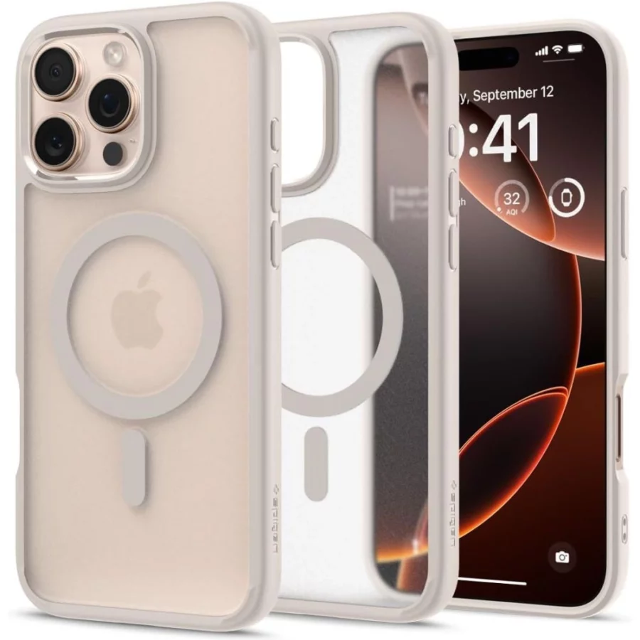 Etui Spigen Ultra Hybrid Mag z MagSafe na iPhone 16 Pro Max - tytanowe