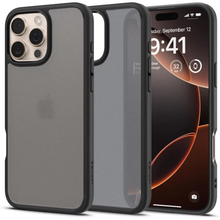 Etui Spigen Ultra Hybrid na iPhone 16 Pro Max - czarne