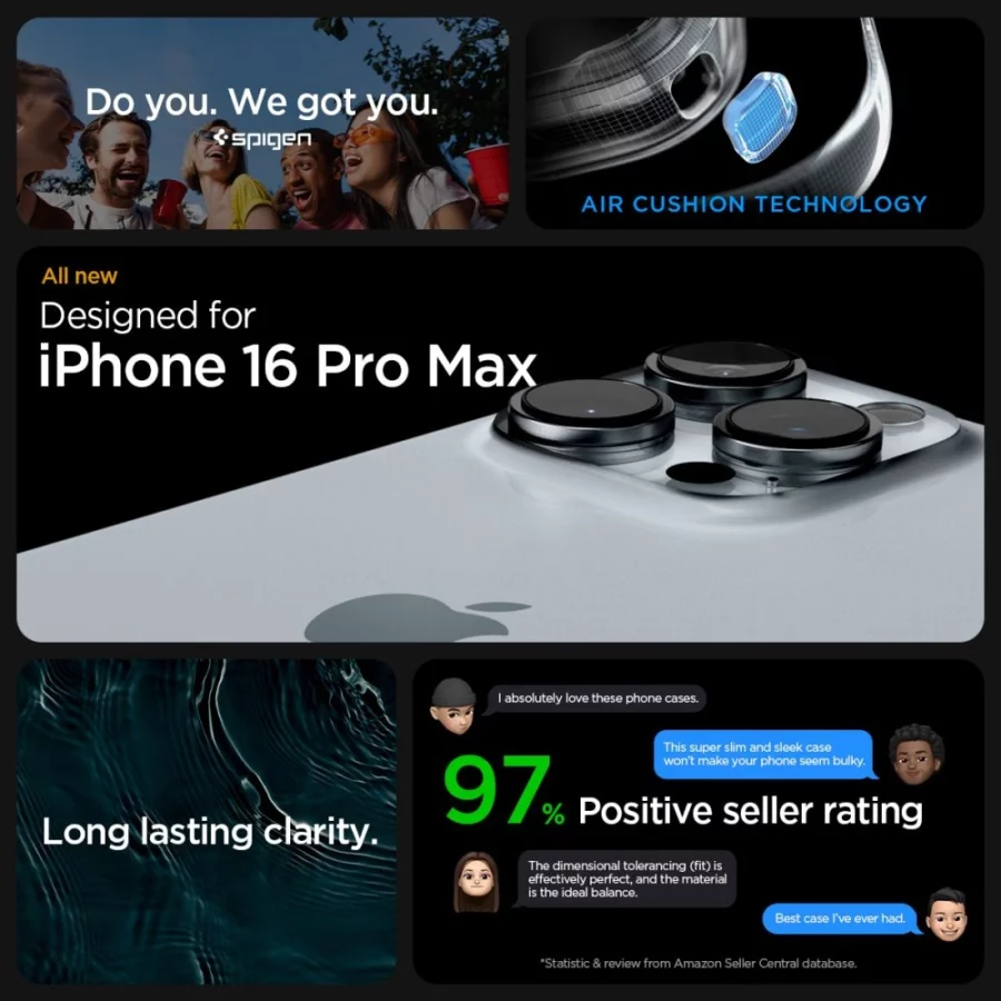 Etui Spigen Ultra Hybrid na iPhone 16 Pro Max - niebieskie