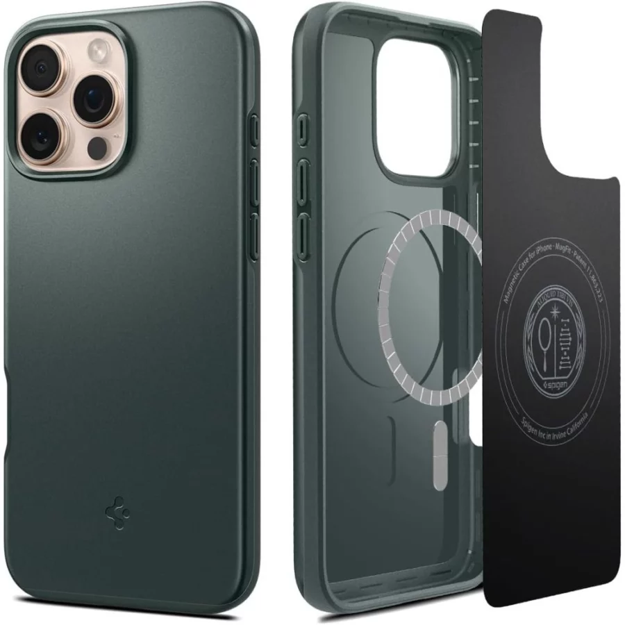 Etui Spigen Thin Fit MagSafe do na iPhone 16 Pro Max - zielone