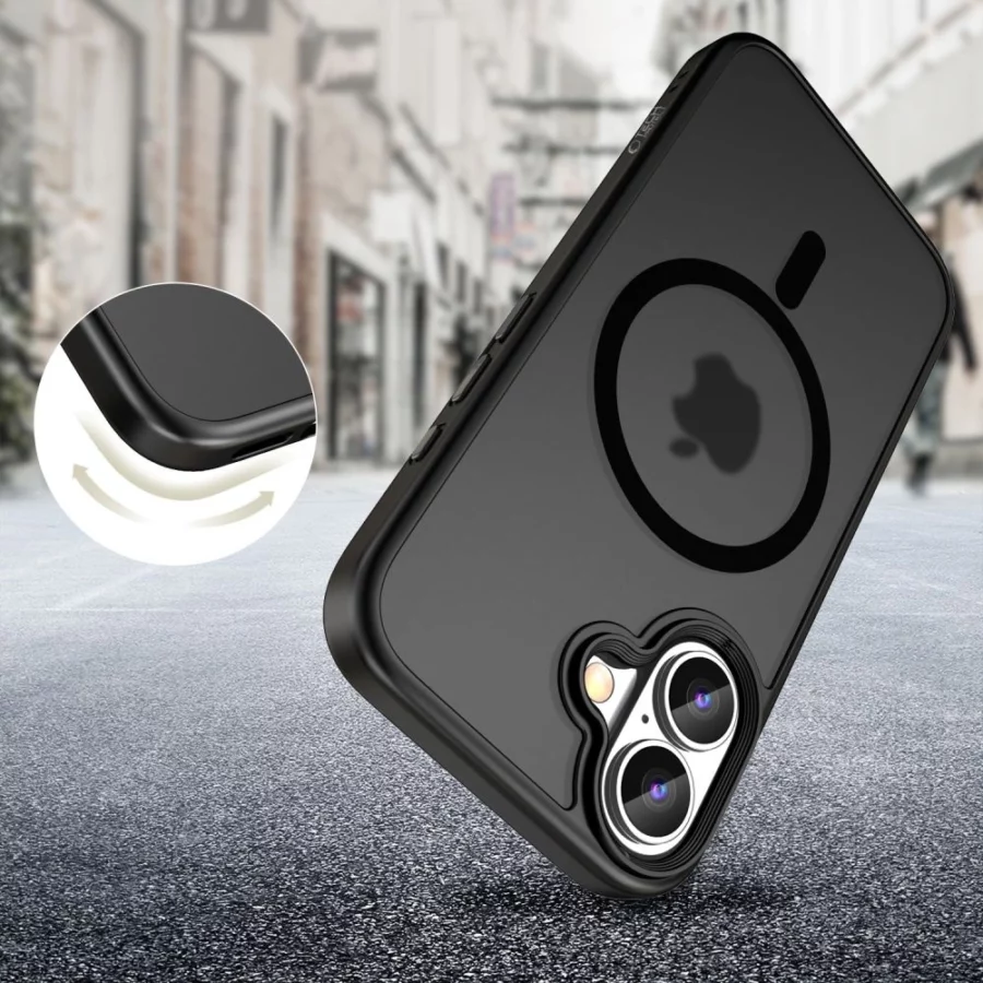 Etui Tech-Protect MagMat MagSafe na iPhone 16 - czarne