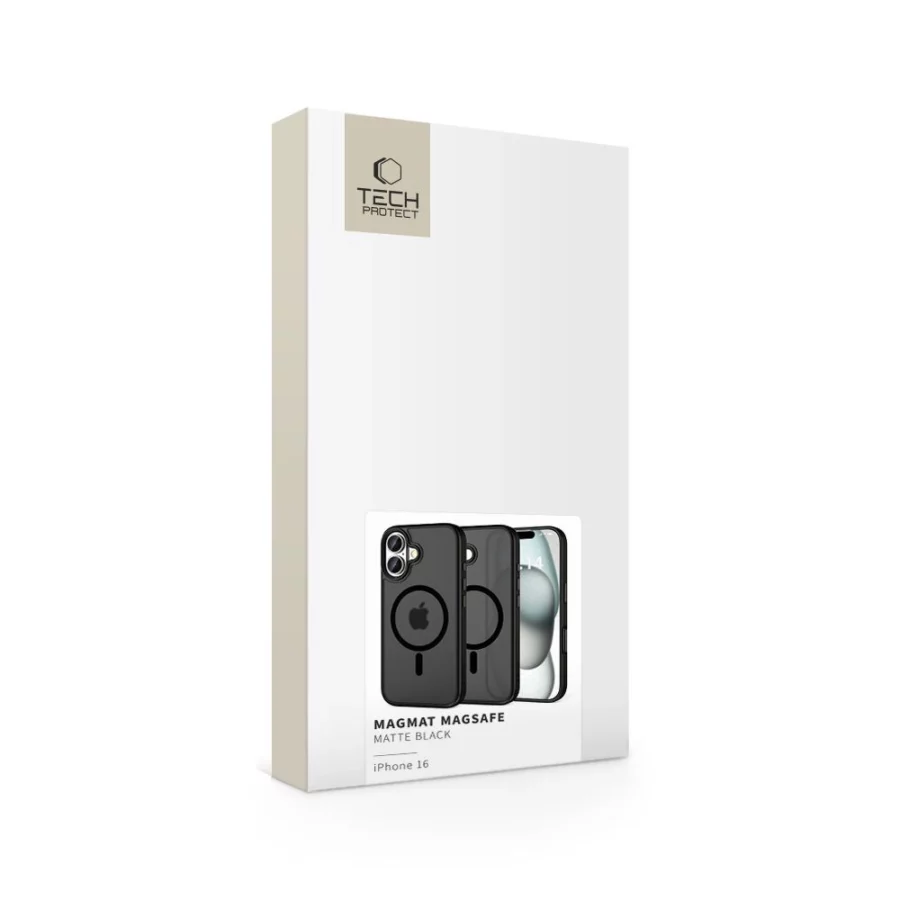 Etui Tech-Protect MagMat MagSafe na iPhone 16 - czarne
