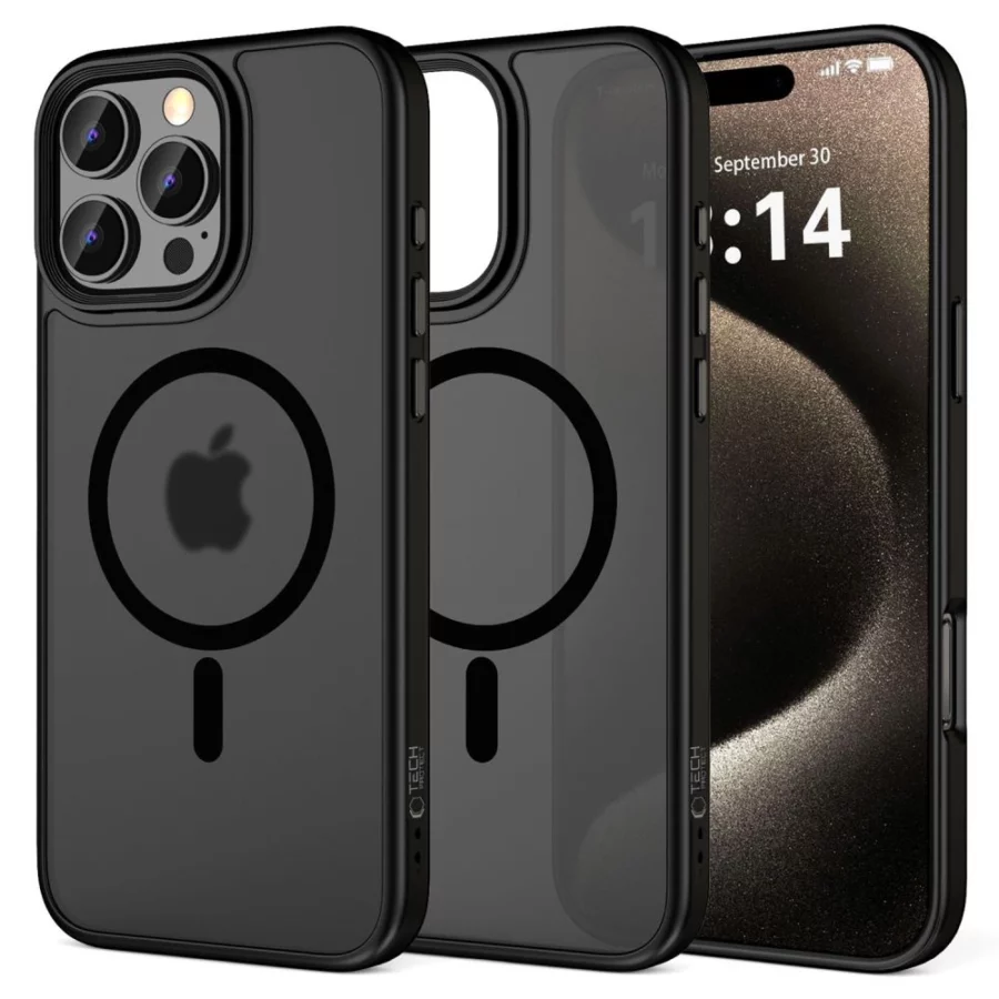 Etui Tech-Protect MagMat MagSafe na iPhone 16 Pro - czarne