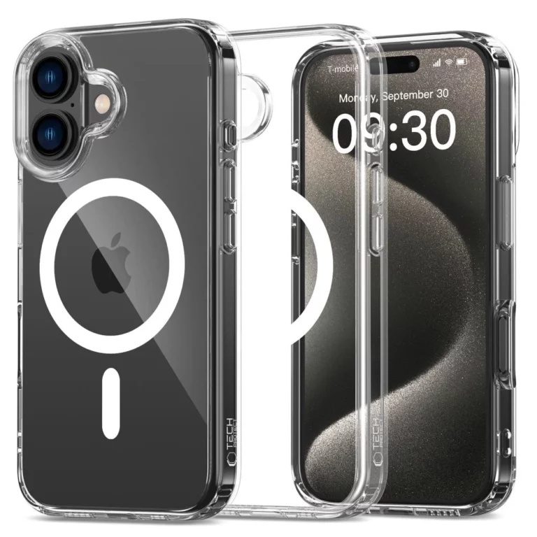 Etui Tech-Protect FlexAir Hybrid MagSafe na iPhone 16 - przezroczyste