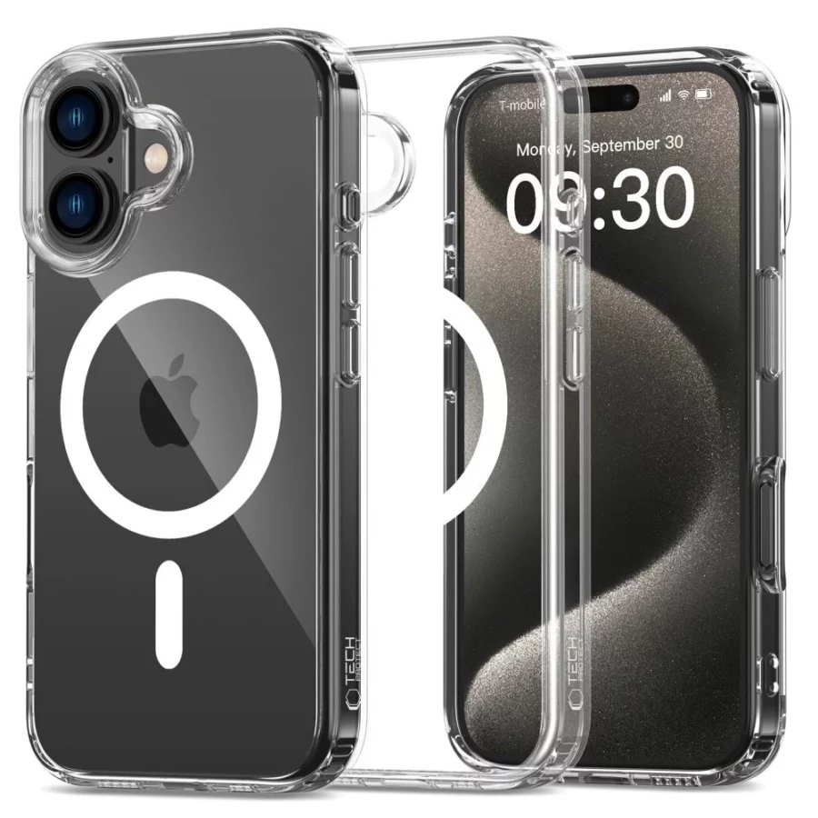 Etui Tech-Protect FlexAir Hybrid MagSafe na iPhone 16 - przezroczyste
