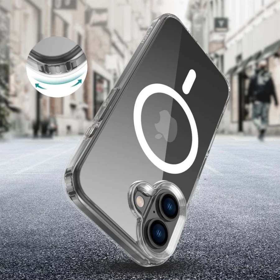 Etui Tech-Protect FlexAir Hybrid MagSafe na iPhone 16 - przezroczyste